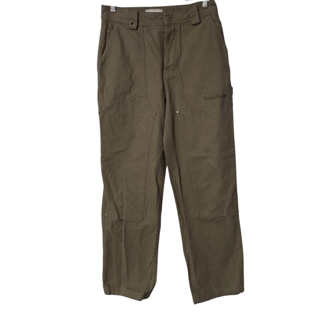NUDE‎ PROJECT Olive Green Men’s Utility Pants Sz S (TXA952)